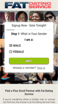 Mobile Screenshot of fatdatingservice.com