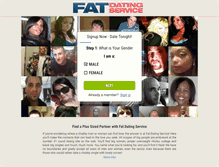Tablet Screenshot of fatdatingservice.com
